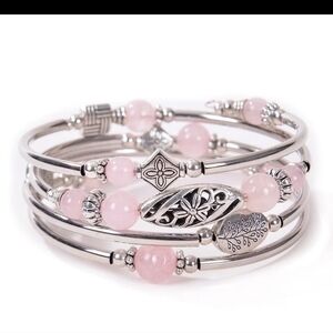 Rose Quartz Wrap Bracelet